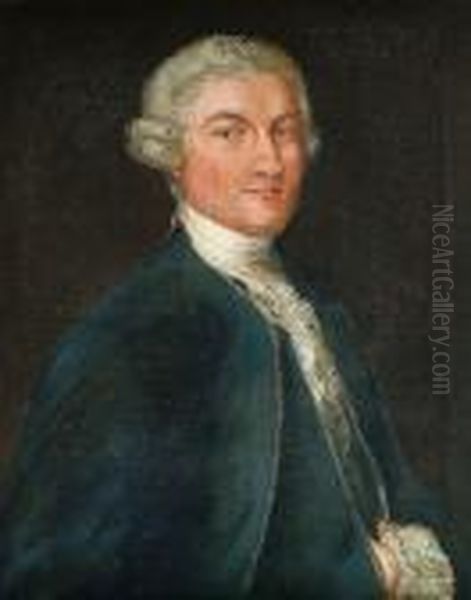 Portrait Of John Parker, 1st Lord Borington Of Saltram, 1734-1788 Oil Painting by Sir Joshua Reynolds