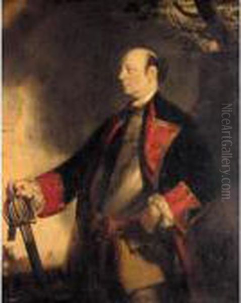 Portrait Of John Manners, Marquess Of Granby Oil Painting by Sir Joshua Reynolds