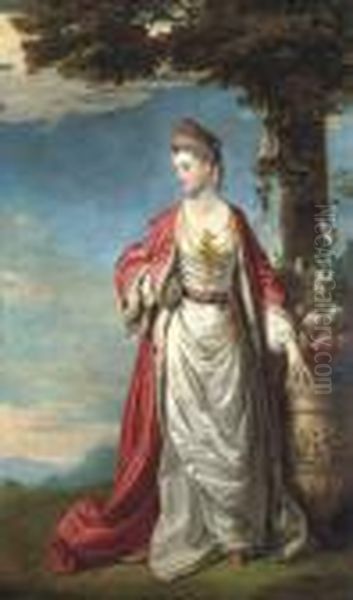 Portrait Of Mrs Trecothick Oil Painting by Sir Joshua Reynolds