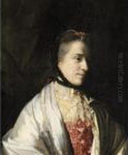 Portrait Of Emma, Countess Of Mount Edgcumbe Oil Painting by Sir Joshua Reynolds