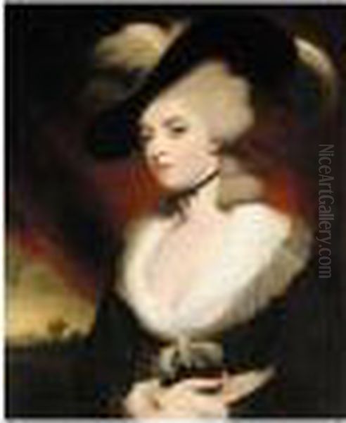 Portrait Of Mrs Robinson Oil Painting by Sir Joshua Reynolds