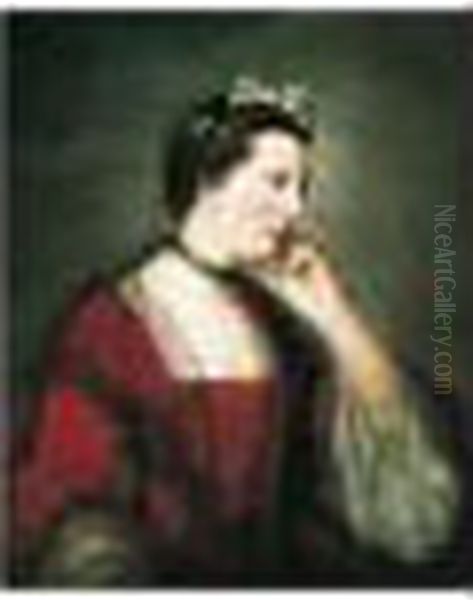 Portrait Of A Lady, Probably Lady Cathcart Oil Painting by Sir Joshua Reynolds