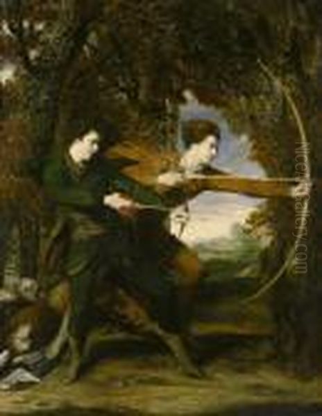 The Archers Oil Painting by Sir Joshua Reynolds