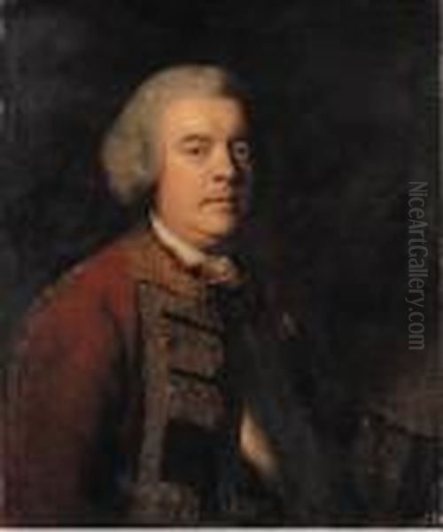 Portrait Of Lieutenant-general William Kingsley Oil Painting by Sir Joshua Reynolds