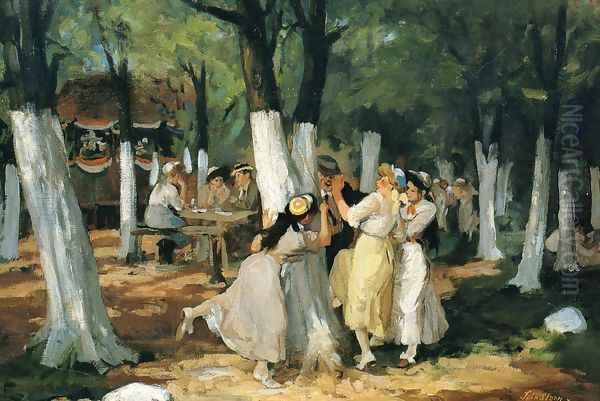 The Picnic Grounds Oil Painting by John Sloan