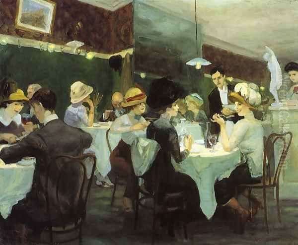 Renganeschi's Saturday Night Oil Painting by John Sloan