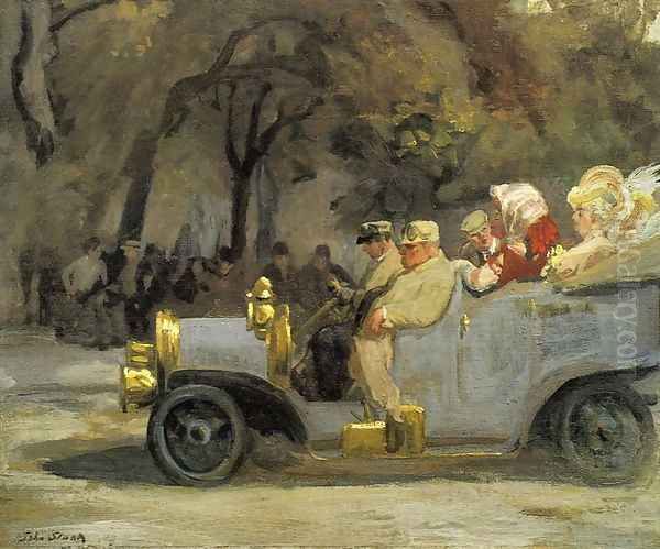 Gray and Brass Oil Painting by John Sloan