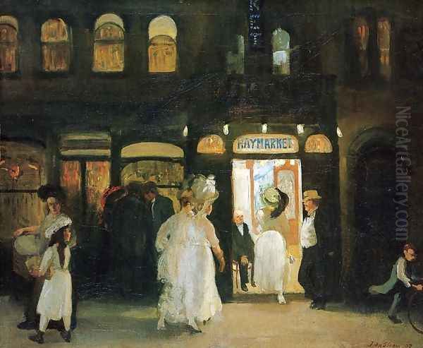 The Haymarket Oil Painting by John Sloan