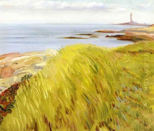 Grassy Dunes, Gloucester Oil Painting by John Sloan