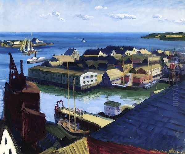 Fishing Port, Gloucester Oil Painting by John Sloan