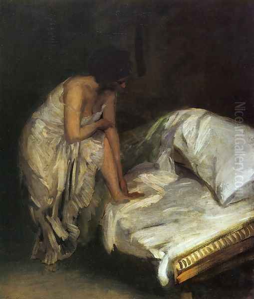 The Cot Oil Painting by John Sloan