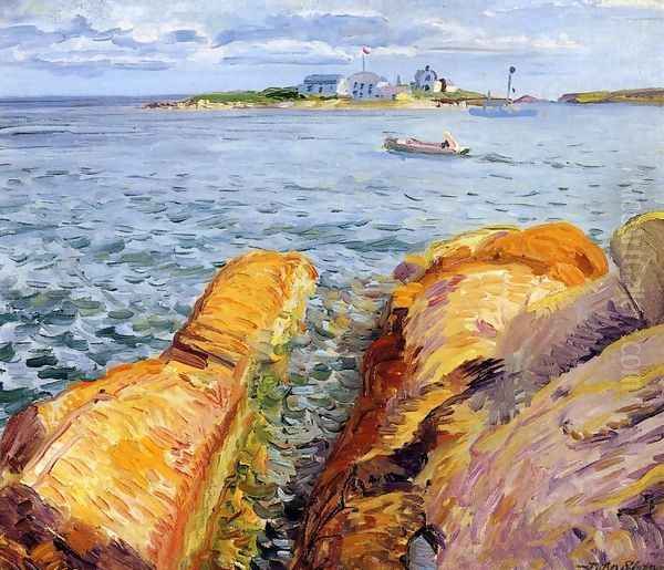 Wonson's Rocks and Ten Pound Island Oil Painting by John Sloan