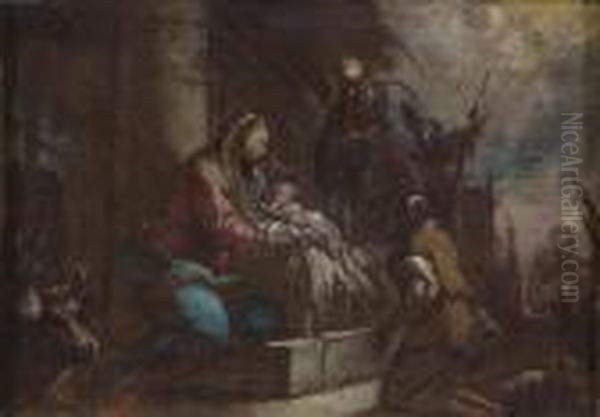 L'adoration Des Bergers Oil Painting by Sebastiano Ricci