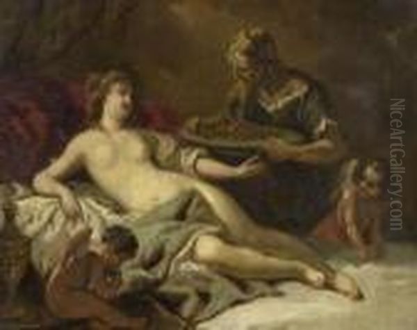 Danae Und Der Goldregen Oil Painting by Sebastiano Ricci