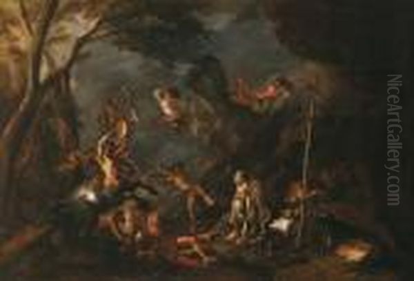 Le Tentazioni Di Sant Antonio Abate Oil Painting by Sebastiano Ricci