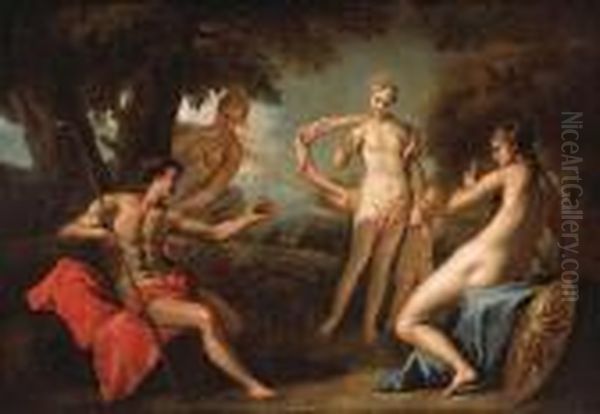 The Judgment Of Paris Oil Painting by Sebastiano Ricci