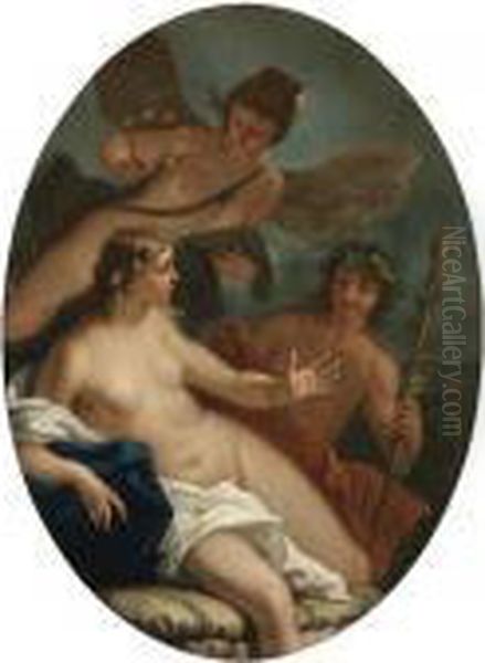 Bacchus And Ariadne Oil Painting by Sebastiano Ricci