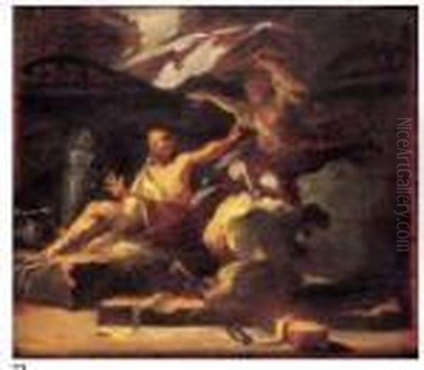 Il Sogno Di Giuseppe Oil Painting by Sebastiano Ricci