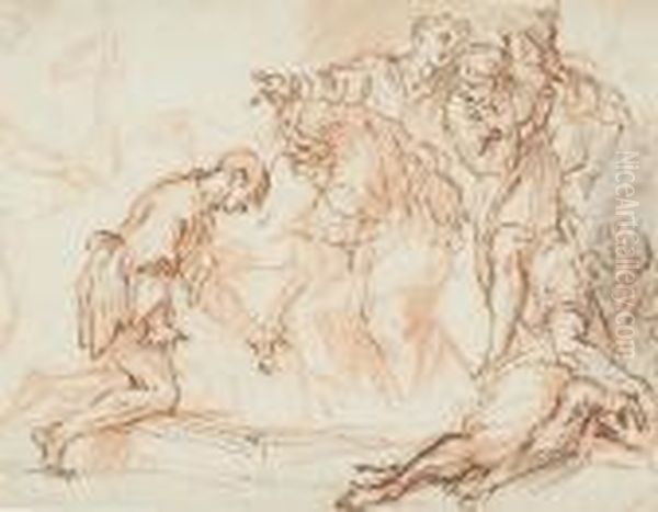 Return Of The Prodigal Son Oil Painting by Sebastiano Ricci