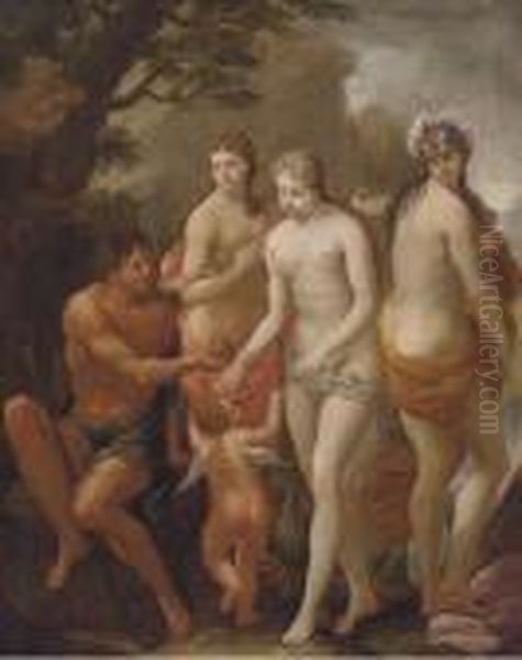 The Judgement Of Paris Oil Painting by Sebastiano Ricci