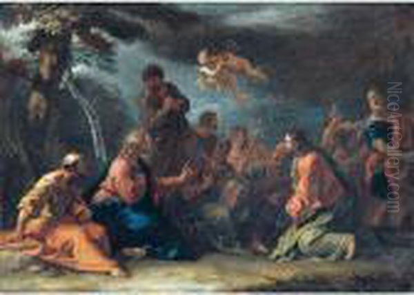 The Sermon On The Mount Oil Painting by Sebastiano Ricci