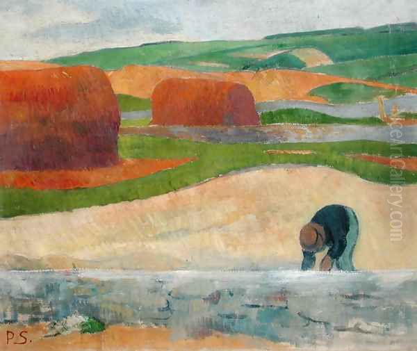 Seaweed Gatherer, 1890 Oil Painting by Paul Serusier