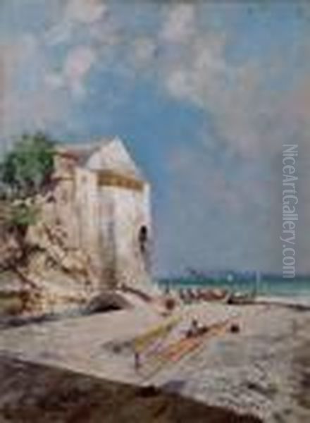 Dogana Di Sorrento Oil Painting by Oscar Ricciardi