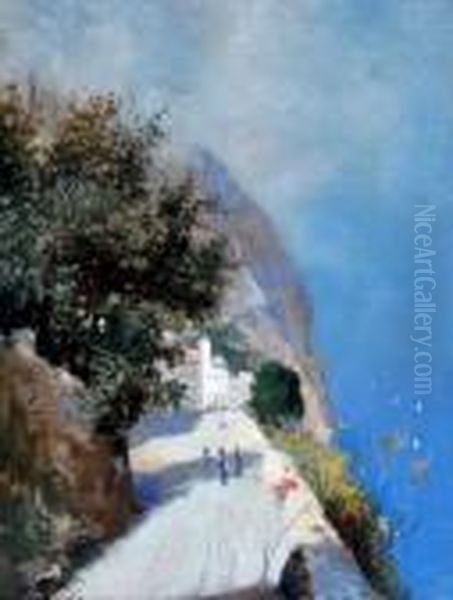 Capri Oil Painting by Oscar Ricciardi