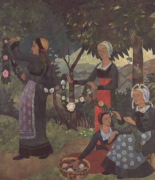 The Garland of Roses, c.1898 Oil Painting by Paul Serusier