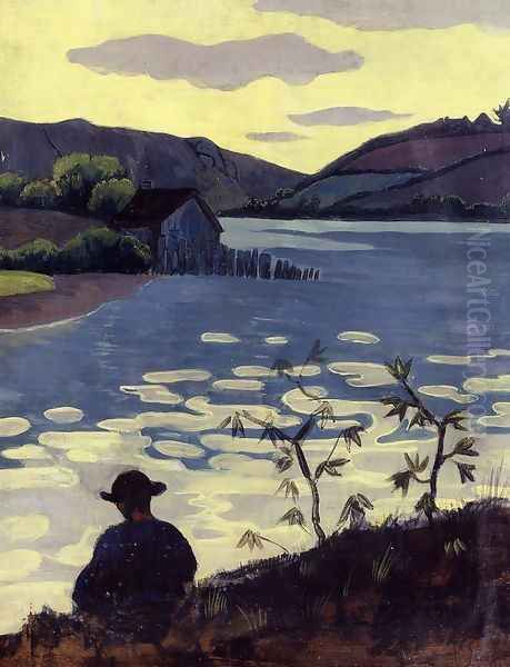 Fisherman on the Laita Oil Painting by Paul Serusier