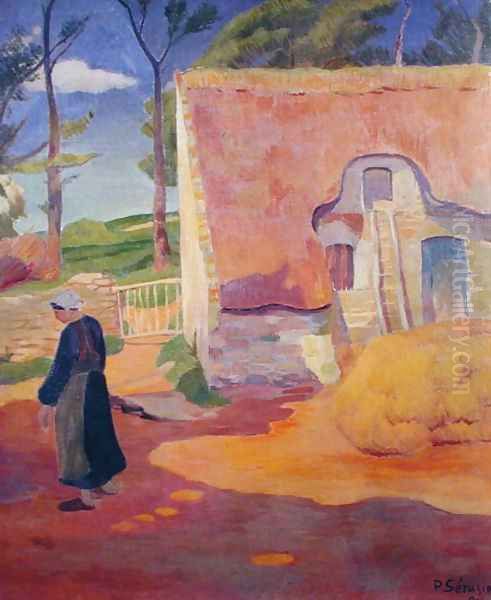 The Farm at Pouldu, 1890 Oil Painting by Paul Serusier