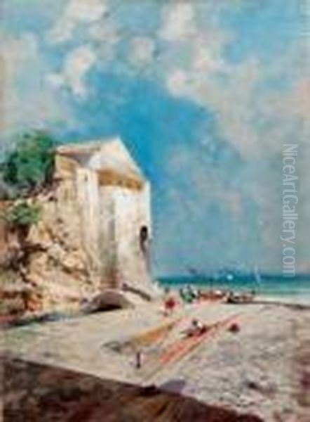 Dogana Di Sorrento Oil Painting by Oscar Ricciardi