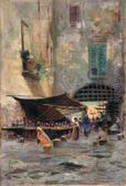 Piazza Francese Oil Painting by Oscar Ricciardi