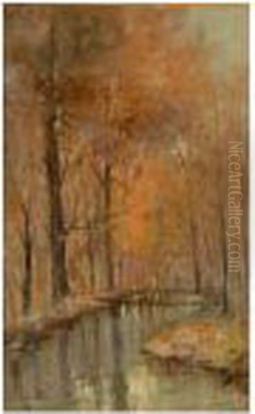 Autunno Sul Canale Oil Painting by Oscar Ricciardi