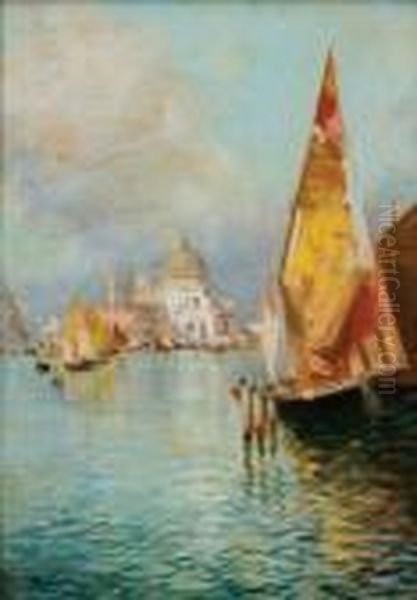 Venezia Oil Painting by Oscar Ricciardi