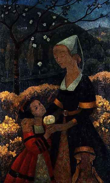 The Lady of Kerbrau, 1918 Oil Painting by Paul Serusier