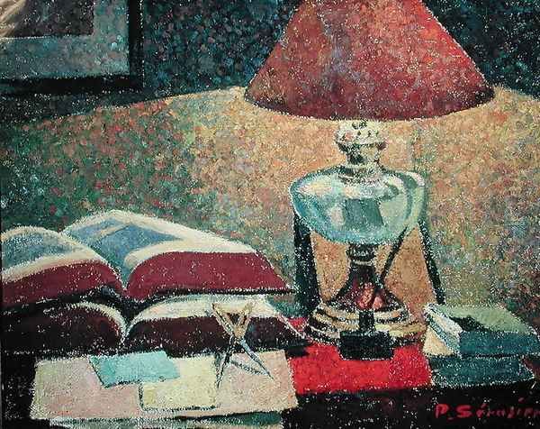 Under the Lamp Oil Painting by Paul Serusier