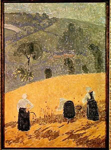 The Harvest Oil Painting by Paul Serusier