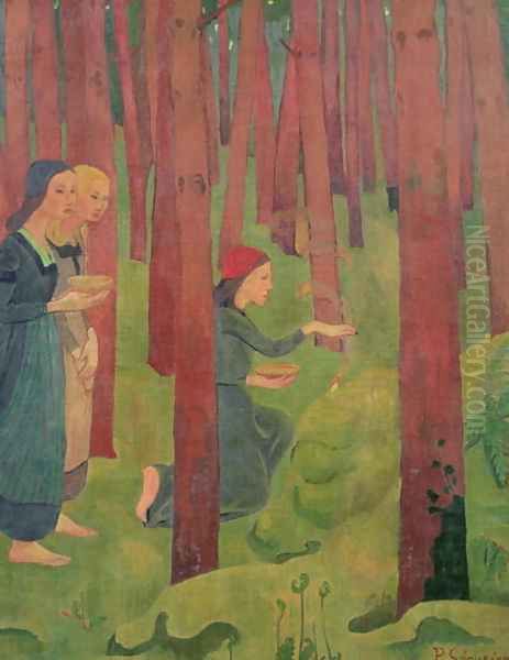 The Incantation, or The Holy Wood, 1891 Oil Painting by Paul Serusier