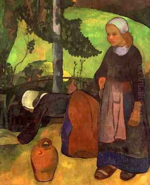 Washerwomen, c.1891-92 Oil Painting by Paul Serusier