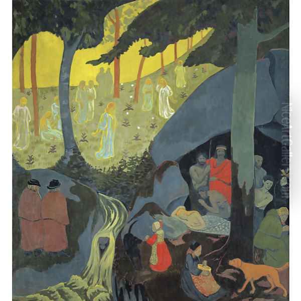 Celtic Tale Oil Painting by Paul Serusier