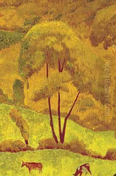 Harmony in Yellow Oil Painting by Paul Serusier