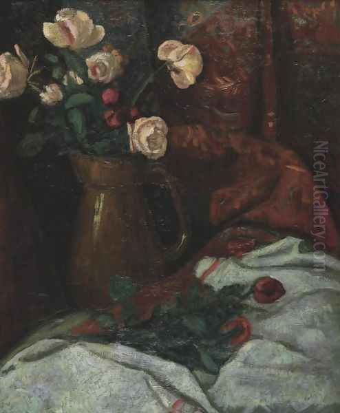 Roses Oil Painting by Paul Serusier