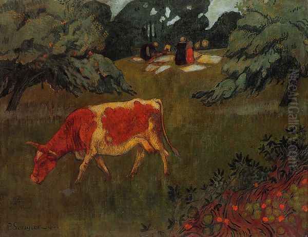 The Wash in a Large Meadow Oil Painting by Paul Serusier