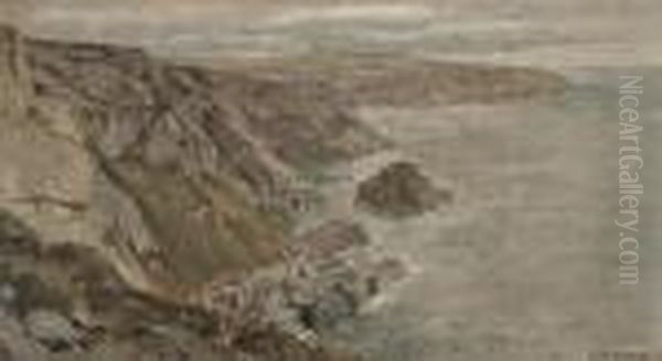 Coast At Land's End Oil Painting by William Trost Richards