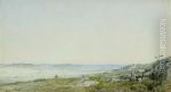 Little Good Harbor Beach, Gloucester, Massachusetts Oil Painting by William Trost Richards