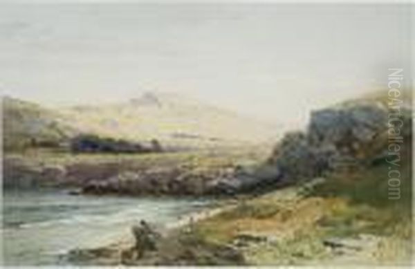 Coastal View Oil Painting by William Trost Richards