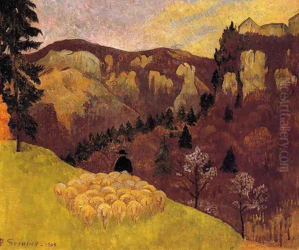 The Flock in the Black Forest Oil Painting by Paul Serusier