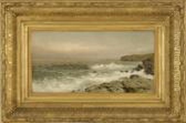 Near The West Cove, Conanicut Island Oil Painting by William Trost Richards