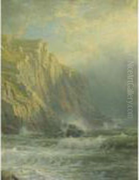 Rocky Promontory Oil Painting by William Trost Richards